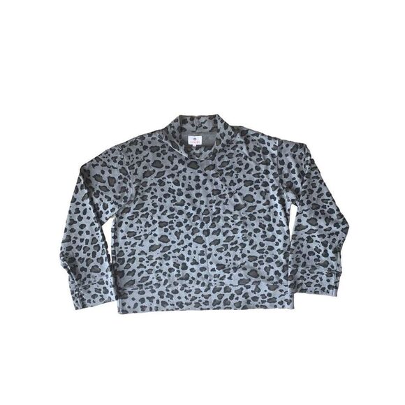 SUNDRY LEOPARD PRINT FUNNELNECK SWEATSHIRT - Picture 7 of 12
